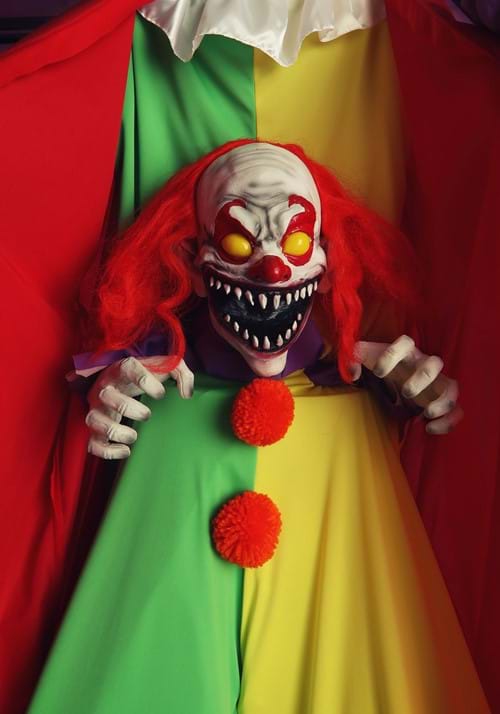 6FT Animated Scary Surprise Evil Clown Prop Evil Clown Decorations
