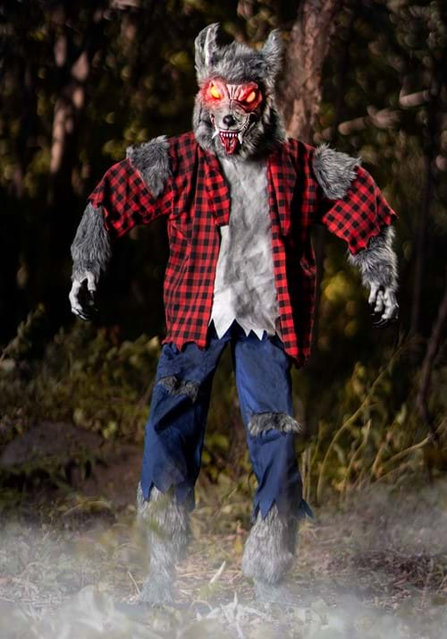 6FT Animated Classic Werewolf Halloween Prop | Werewolf Decorations