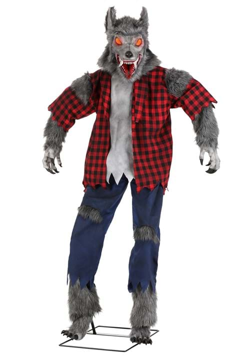 6FT Animated Classic Werewolf Halloween Prop | Werewolf Decorations