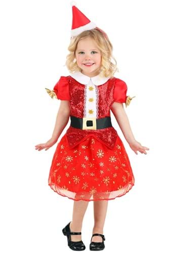 Girls Toddler Christmas Santa Costume Dress