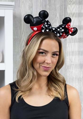 Loungefly Disney Mickey and Minnie Hearts Headband