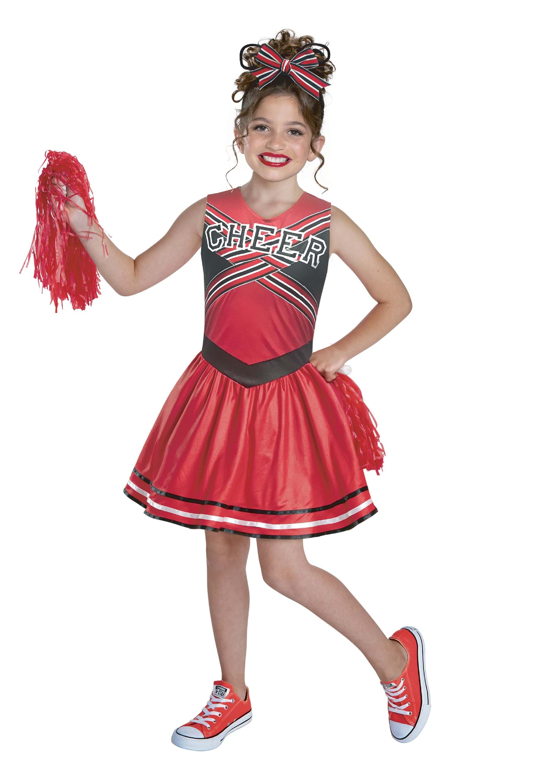 Photos - Fancy Dress IT Luggage LF Centennial Pte. Bring It Cheerleader Girls Costume Black/Red/Wh 
