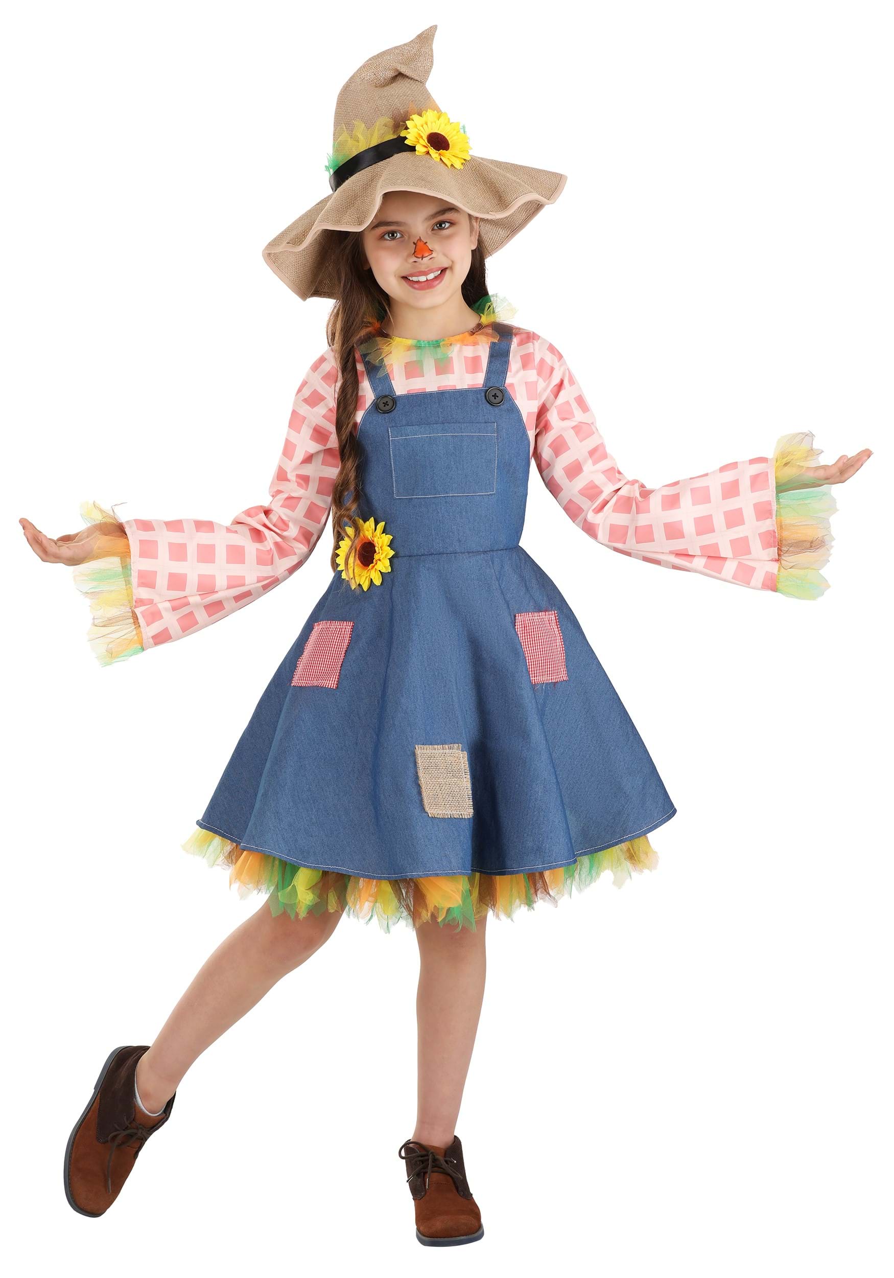 thumbnail image 2 of Women's Sweet Scarecrow Costume Dress | Scarecrow Costumes 2 of 12
