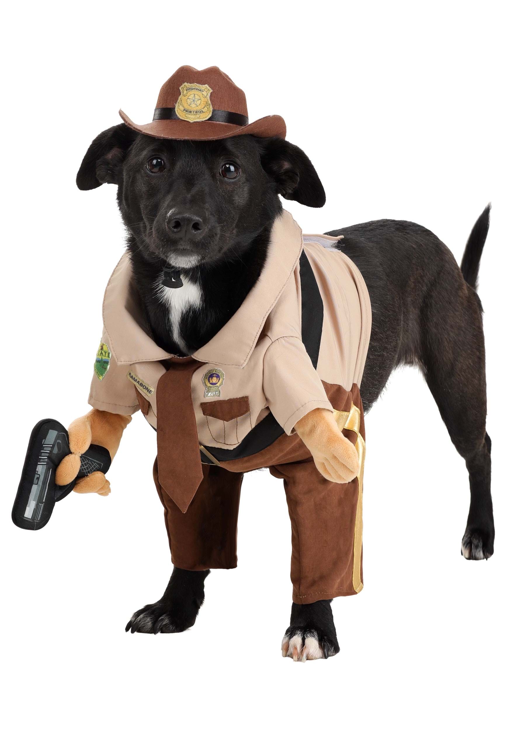 Shaded Med venlig hilsen Lækker Dog State Trooper Costume