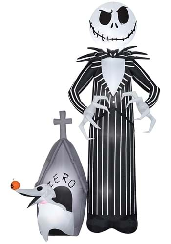 9ft Jack and Zero Nightmare Before Christmas Inflatable UPD