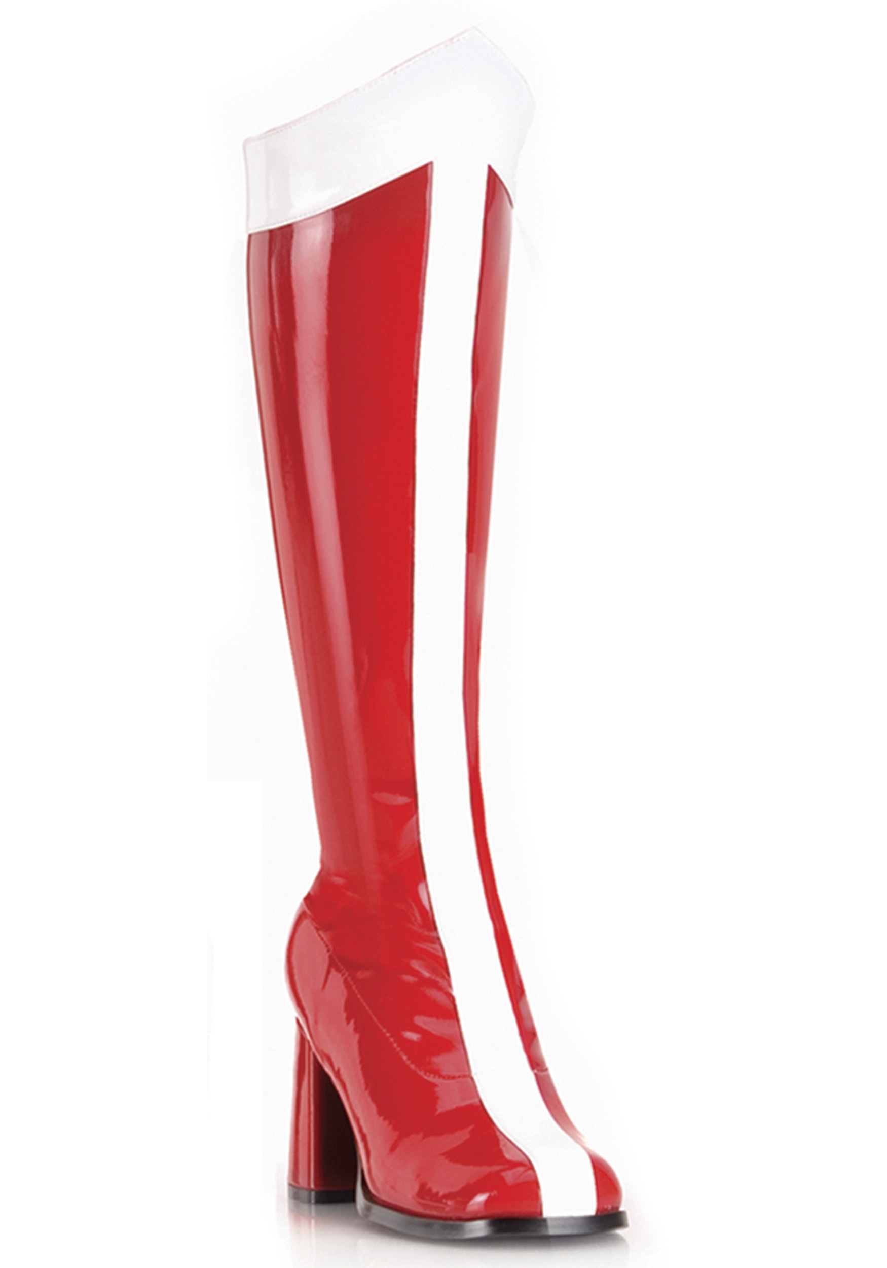 red gogo boots wide calf