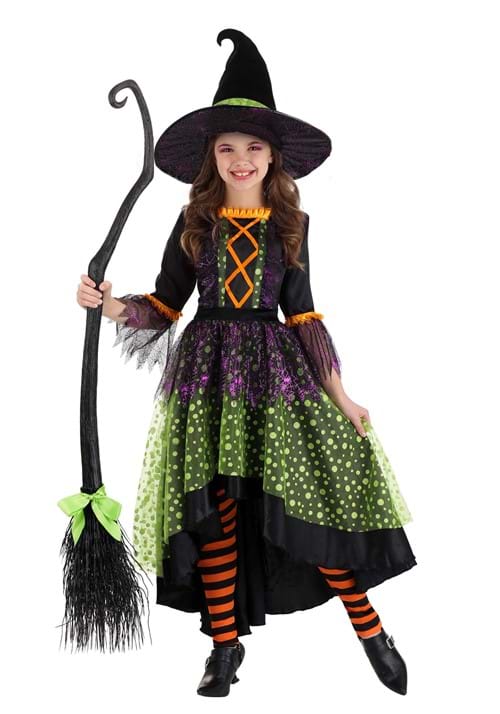 Verdant Spring Girl's Witch Costume