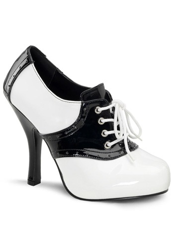 High Heeled 1920s Saddle Shoes