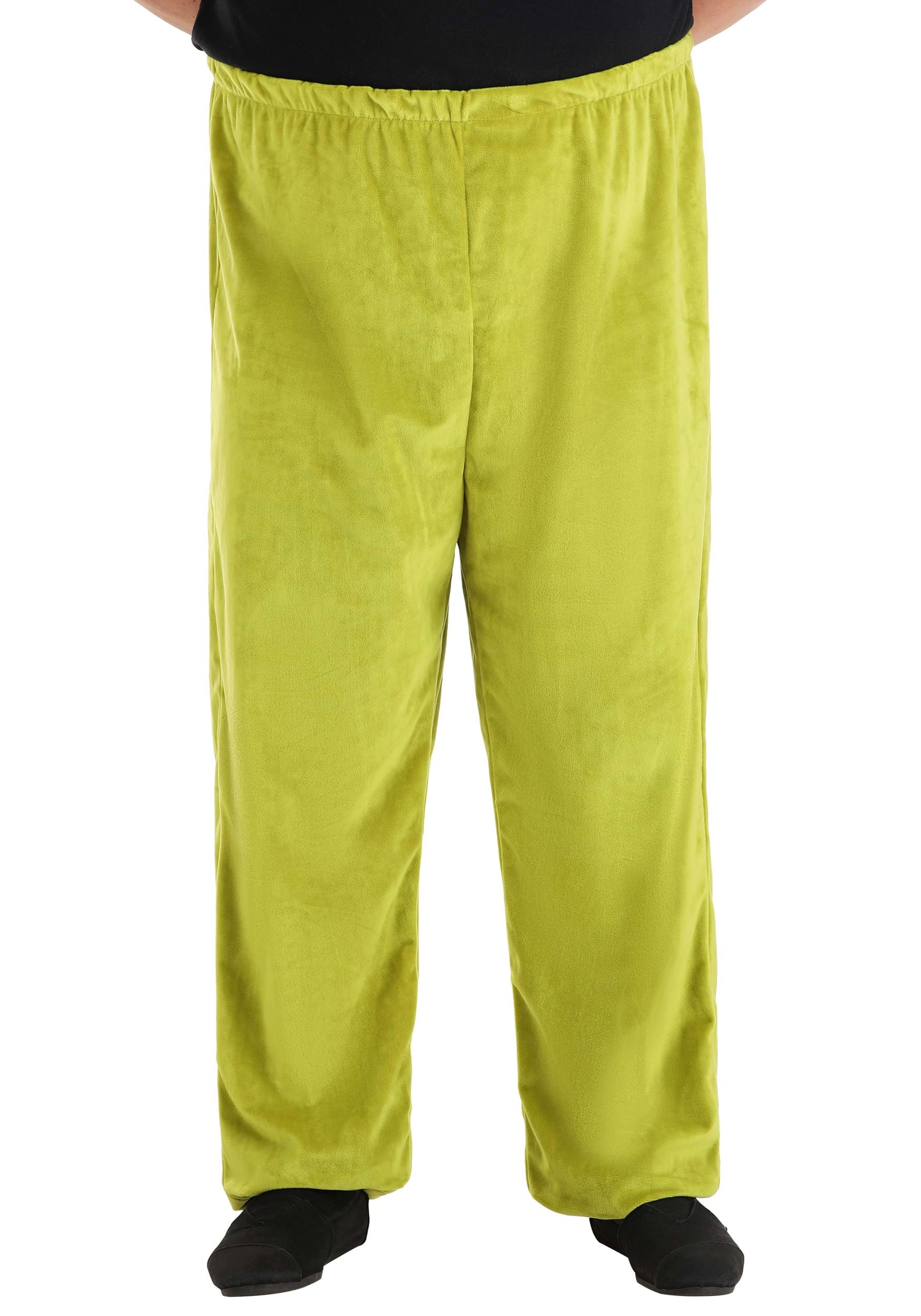 Adult Plus Size Dr. Seuss The Grinch Velboa Pants