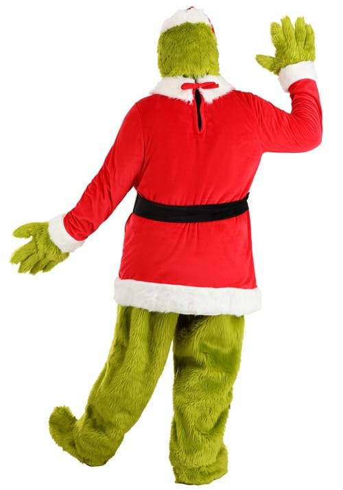 Dr. Seuss Plus Size Santa Suit Grinch Open Face Costume