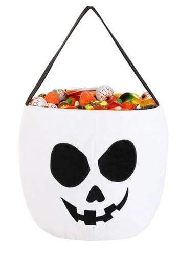 1pc Flag Skull Pattern Digital Print Canvas Bag, Halloween Trick Or Treat  Bag