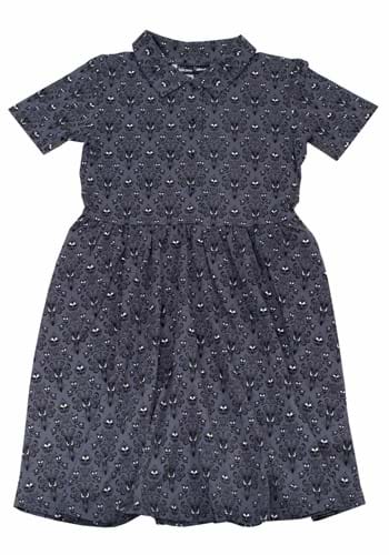 Cakeworthy Haunted Mansion Wallpaper Button Up Dress