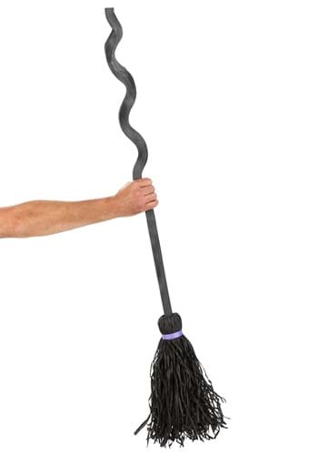 Spiral Staff Witch Broom | Halloween Costume Accessories