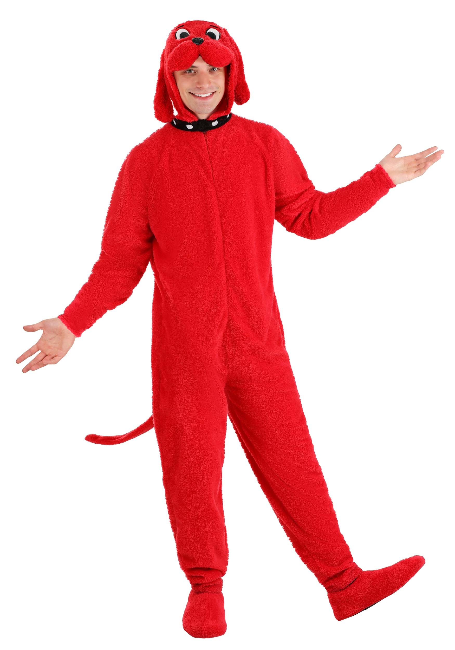 Photos - Fancy Dress Clifford FUN Costumes  the Big Red Dog Adult Costume Black/Red 