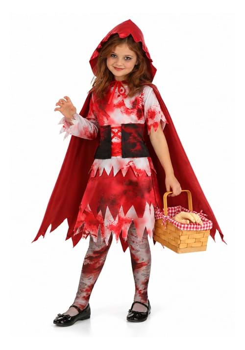 Girls Zombie Red Riding Hood Costume New Main