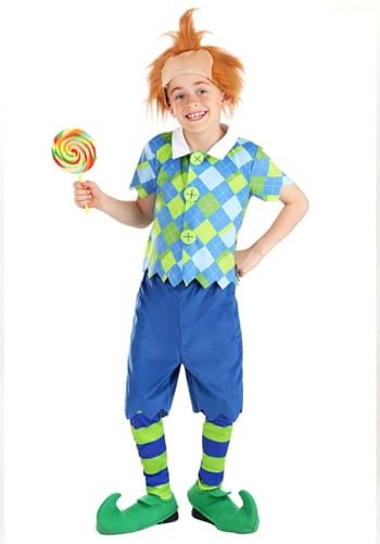 Kid's Deluxe Plaid Munchkin Costume