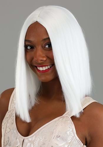 Bright White Long Bob Women's Wig | Costume Wigs