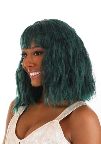 Green and Black Wavy Wig