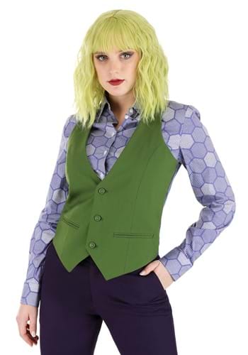 Blonde and Green Wavy Wig