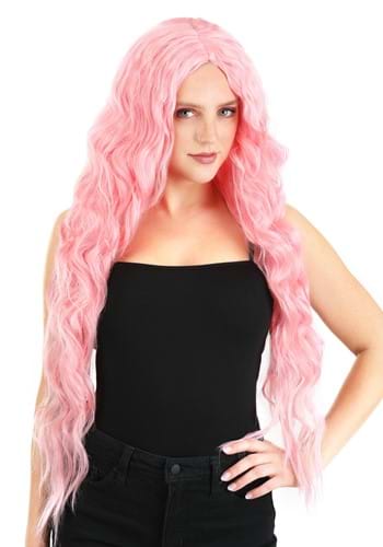 Light Pink Women's Long Wavy Wig