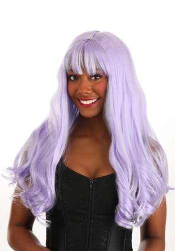 Light Purple Women's Long Wavy Wig
