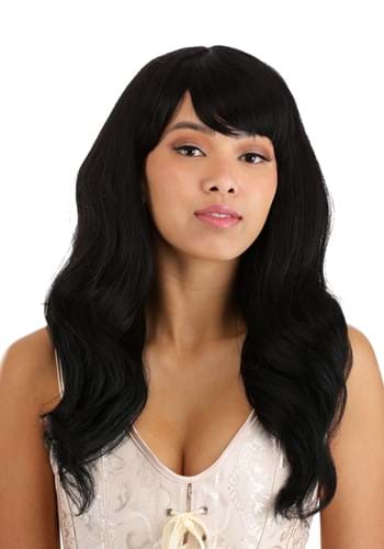 Women's Full Wavy Deep Black Costume Wig | Costume Accessories