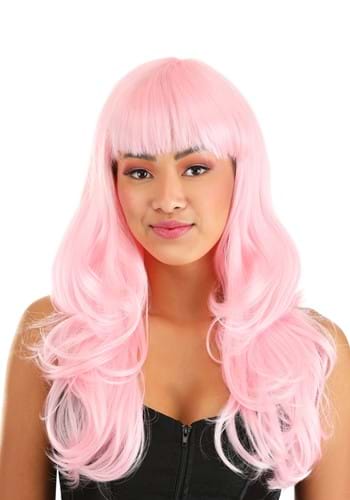 Light Pink Full Wavy Wig
