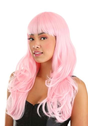 Light Pink Full Wavy Women's Costume Wig | Costume Accessories