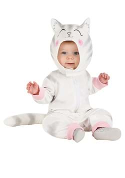 Infant White and Grey Kitty Costume