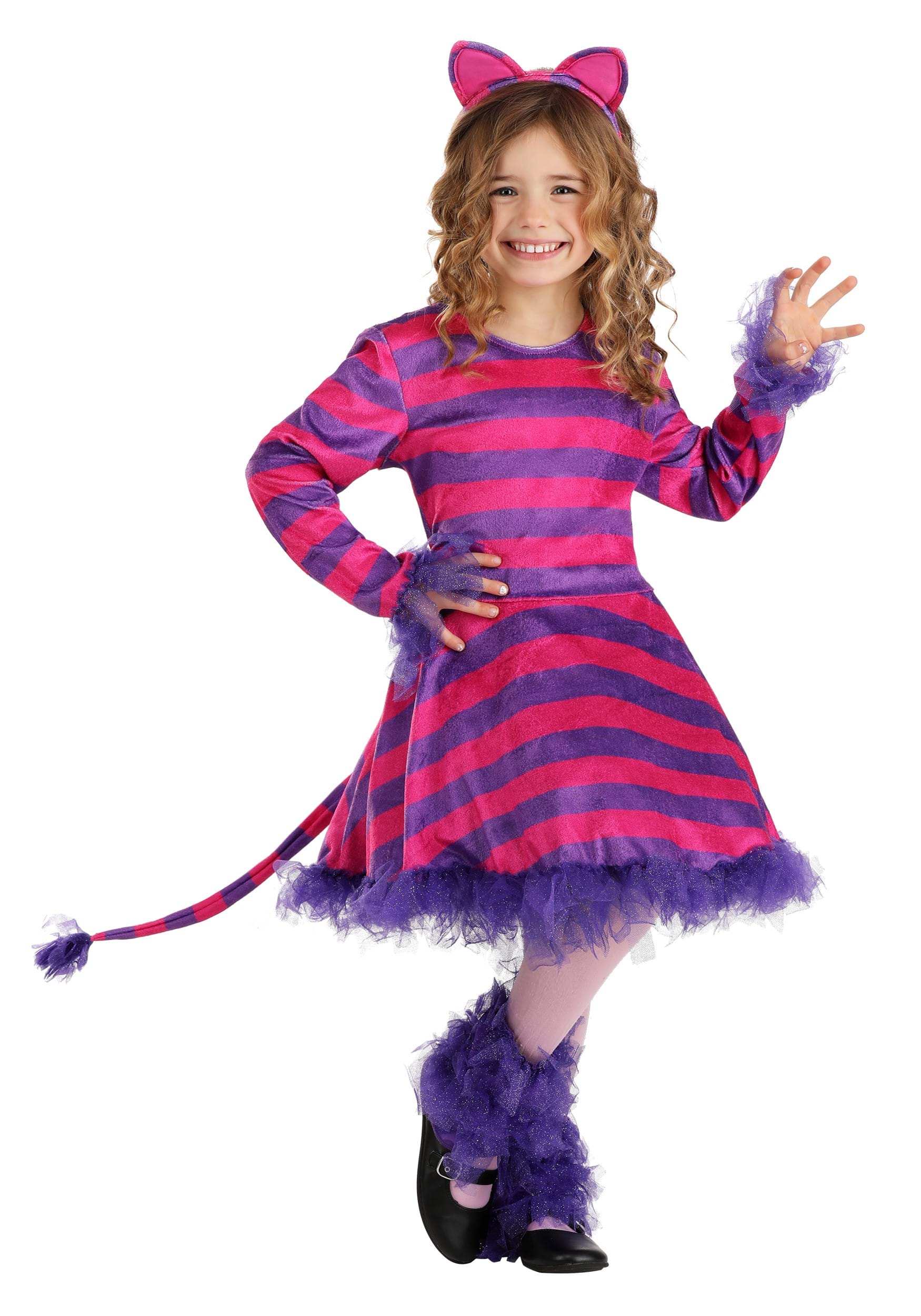 Stædig Berolige I virkeligheden Mischievous Cheshire Cat Girl's Costume