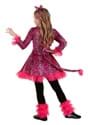 Girls Prancing Pink Leopard Costume Alt 1