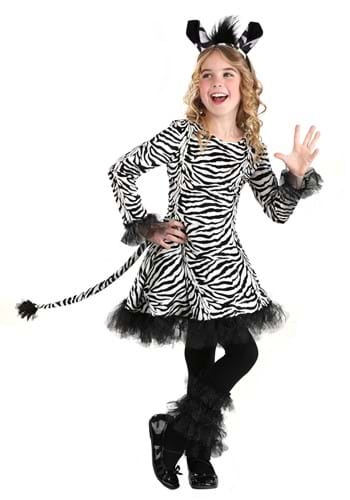 Kids Dazzling Zebra Costume