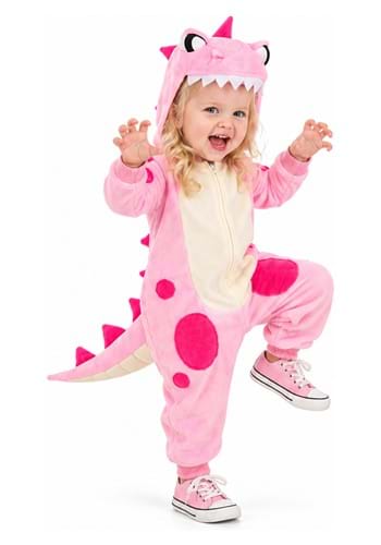 Toddler Pink Dinosaur Onesie 1