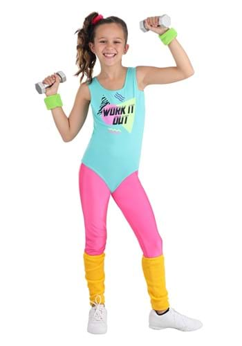 Ladies 1980s 80s Singer Fancy Dress Costume Womens 80's Aerobics type Outfit  fg