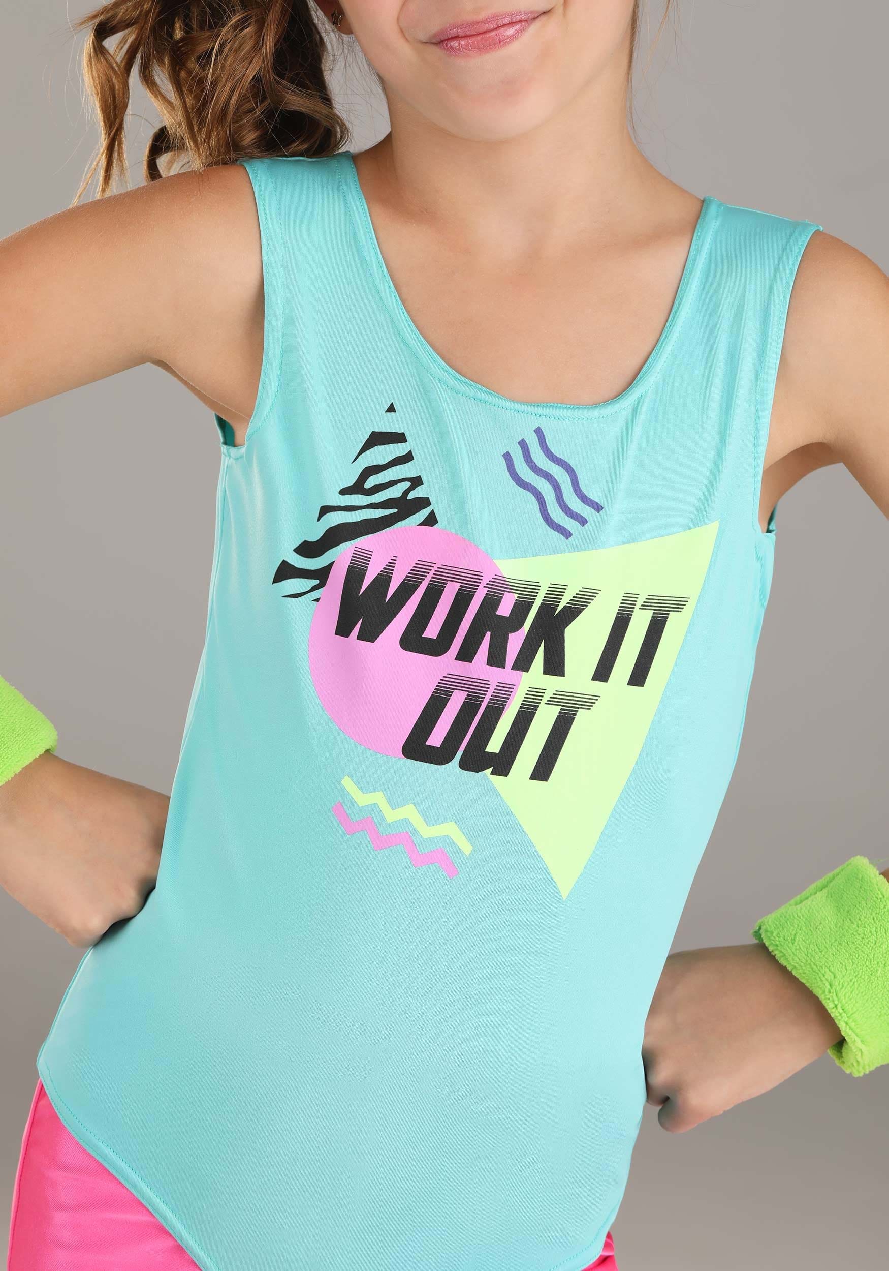 Girl's Totally 80s Workout Costume