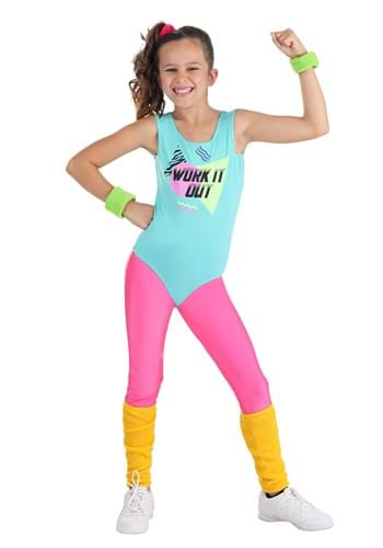 Totally 80s Girl's Workout Costume