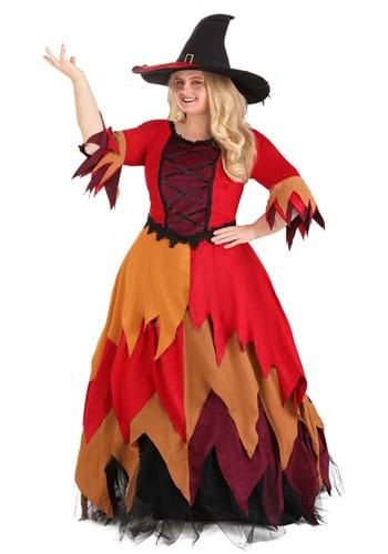 Plus Size Autumn Harvest Witch Costume