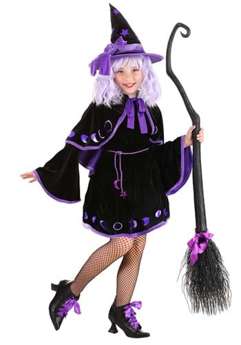 Kid's Purple Star Witch Costume