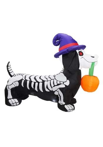 5 Foot Inflatable Wiener Dog Skeleton Decoration
