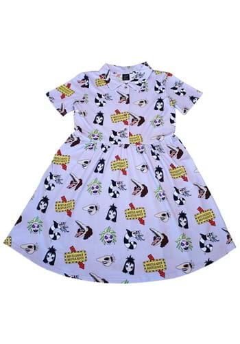 Women's Cakeworthy Beetlejuice Button Up Dress