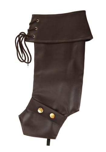 Deluxe Brown Boot Tops for Kids