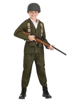Kids Deluxe WW2 Soldier Costume