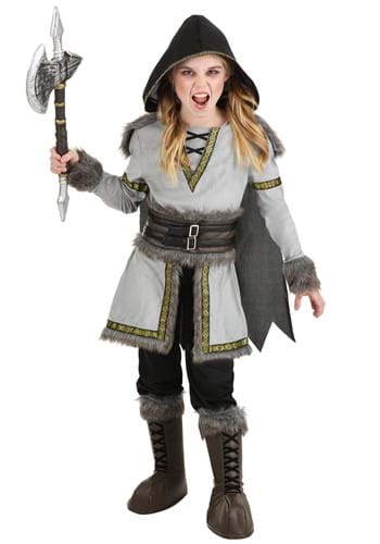 Girls Premium Viking Costume