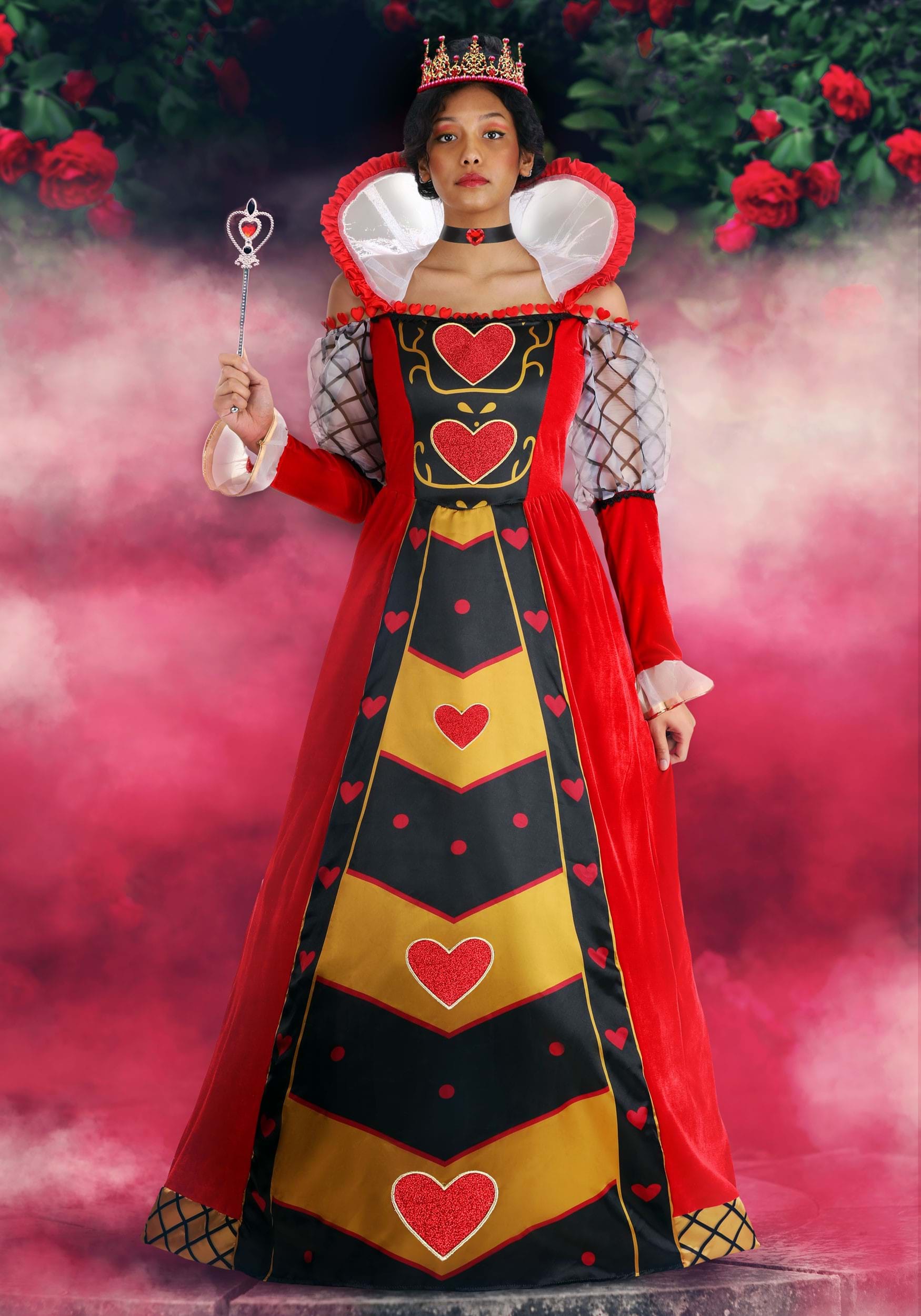 Plus Size Authentic Disney Queen of Hearts Women's Costume Dress