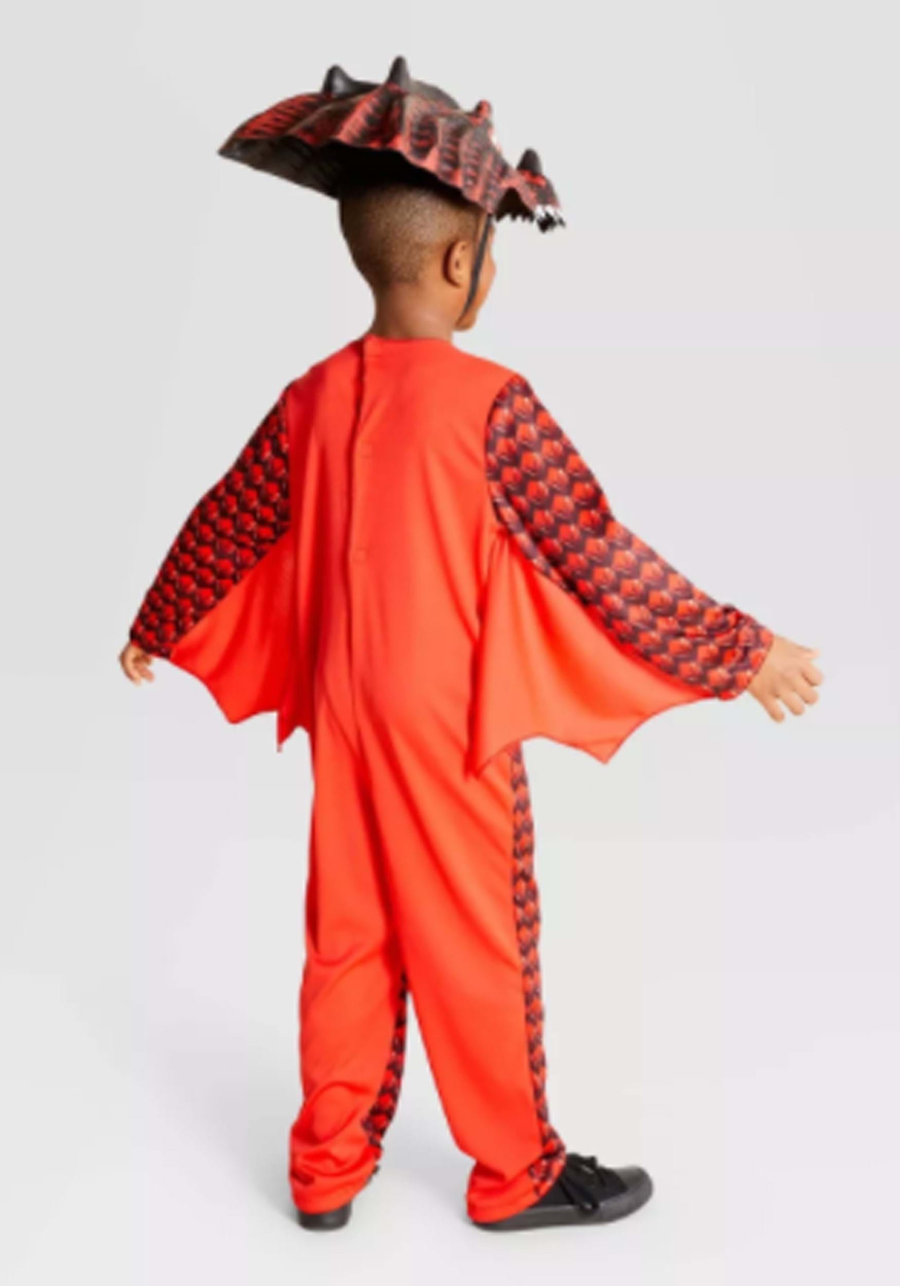 Disfraz de niños de dragón ardiente rojo Multicolor Colombia