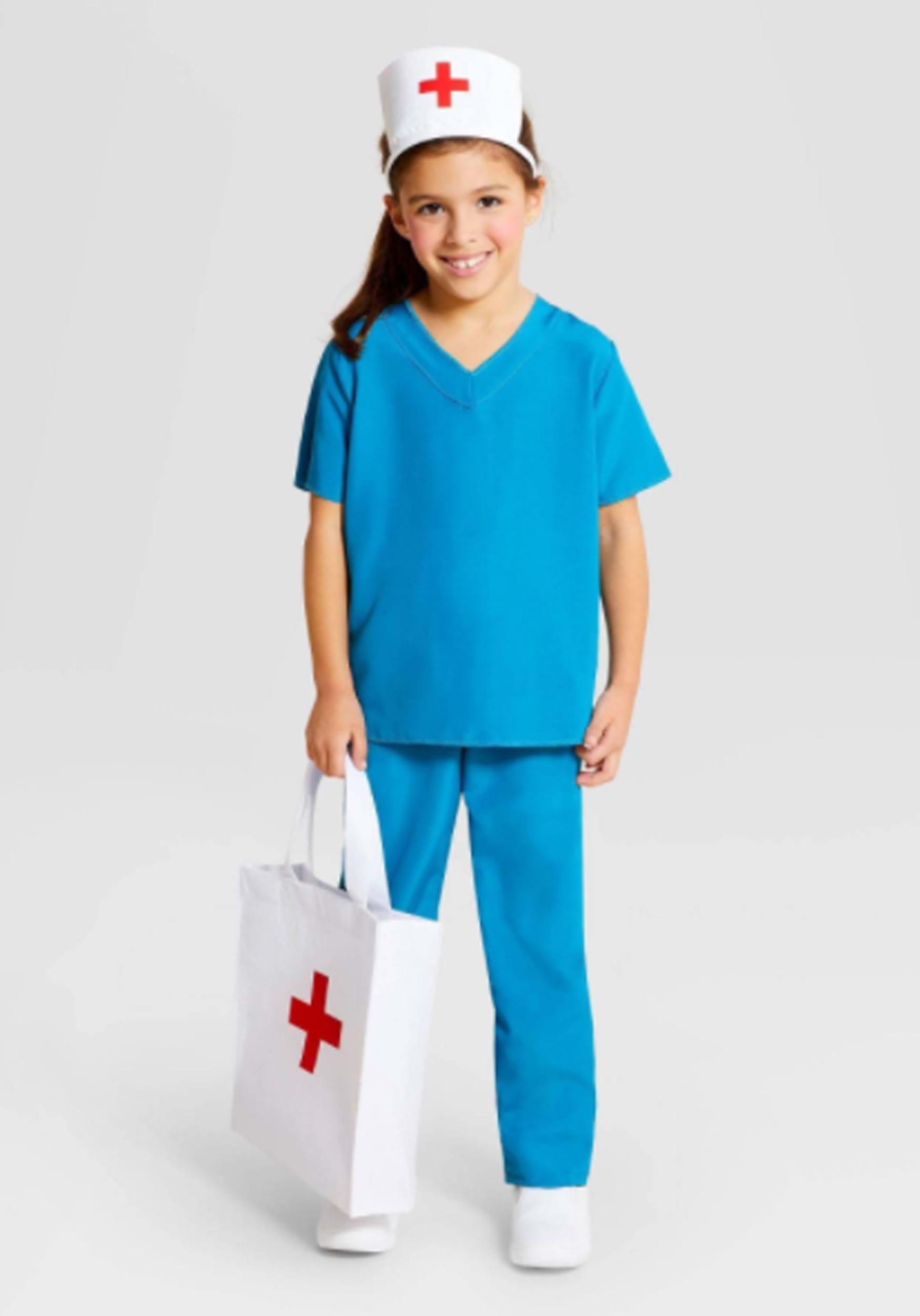 Disfraz de enfermera para niños Multicolor