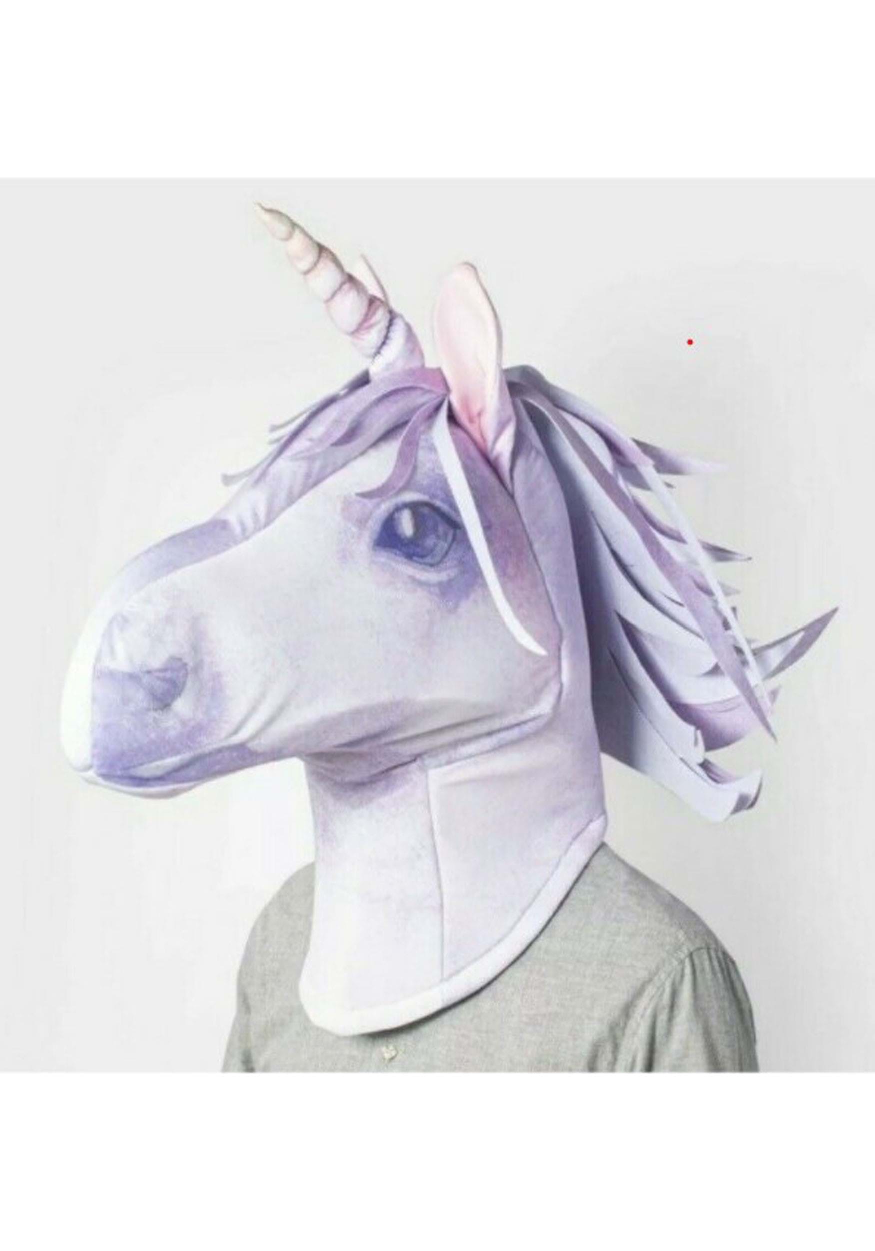 Máscara para la cabeza de unicornio adulto Multicolor Colombia