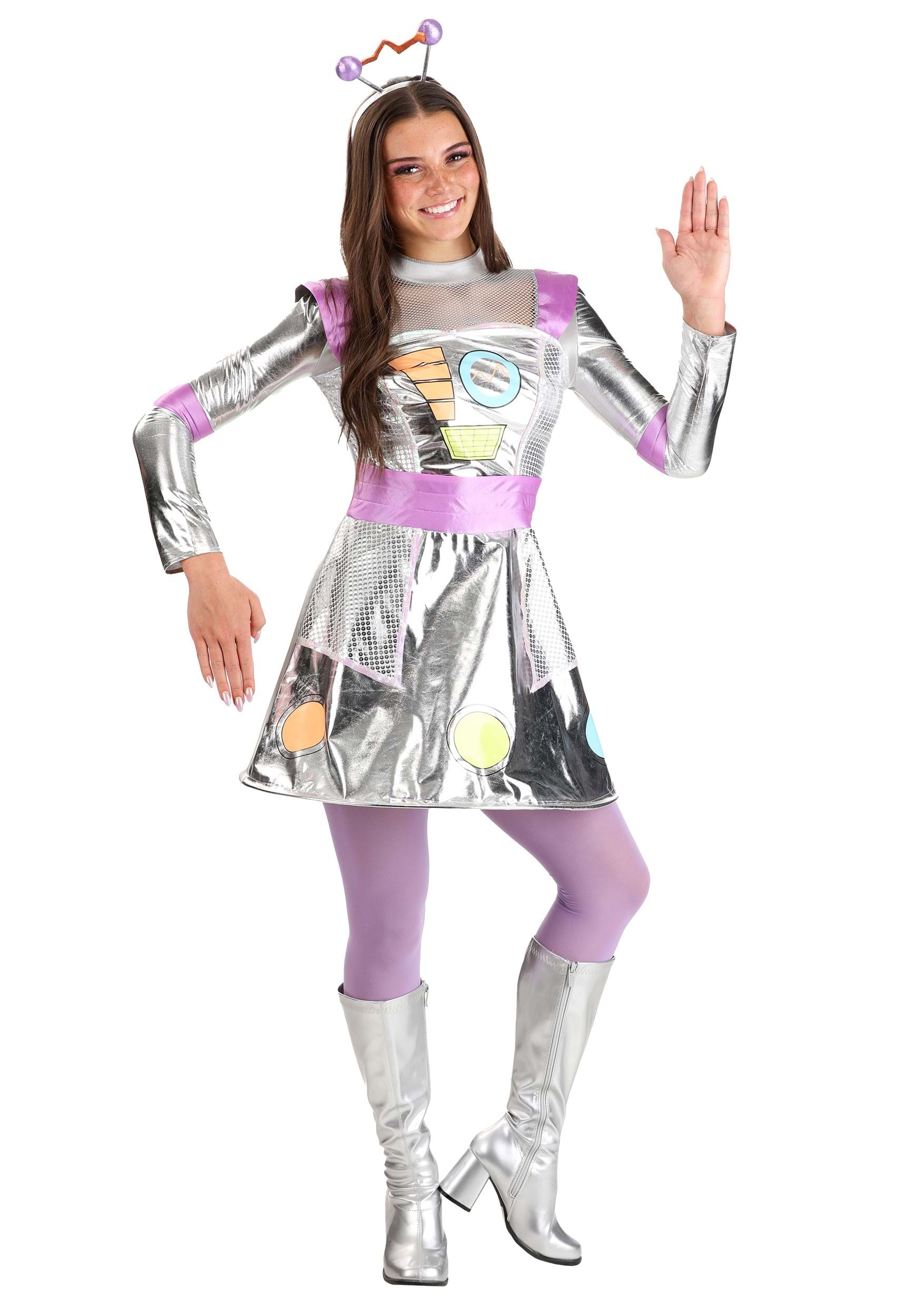 Vestido robot disfraz para adultos Multicolor