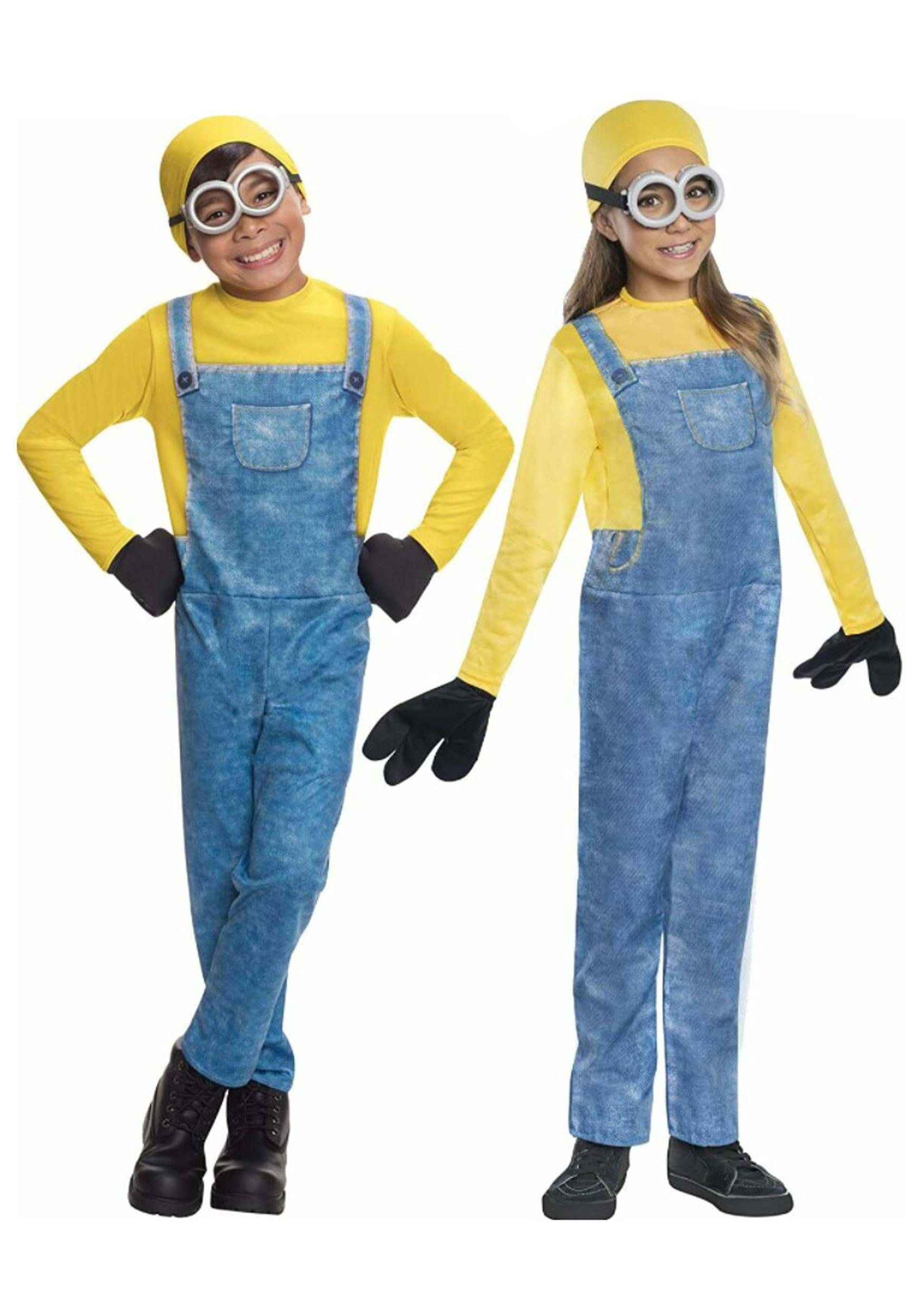 El disfraz de Minion incluye gafas de Minion, gorro amarillo y delantal azul