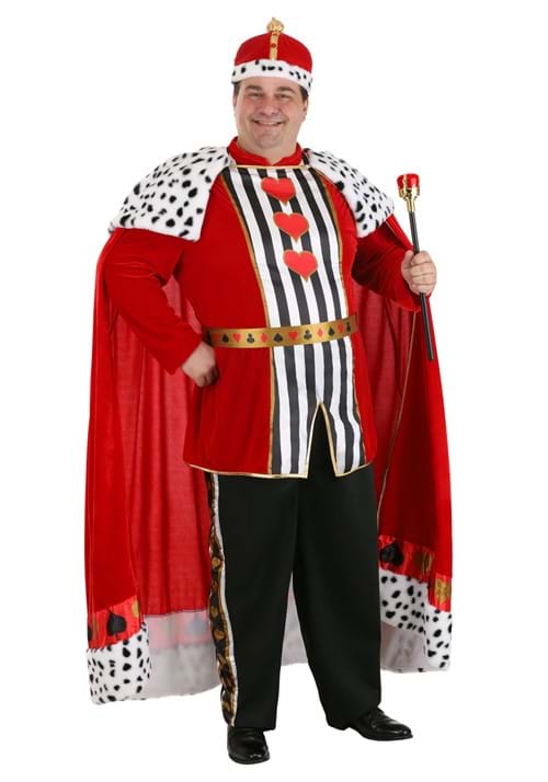 Men's Premium Plus Size King of Hearts Costume